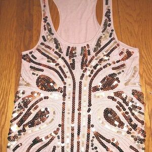 Sequin Embellished Tank Top